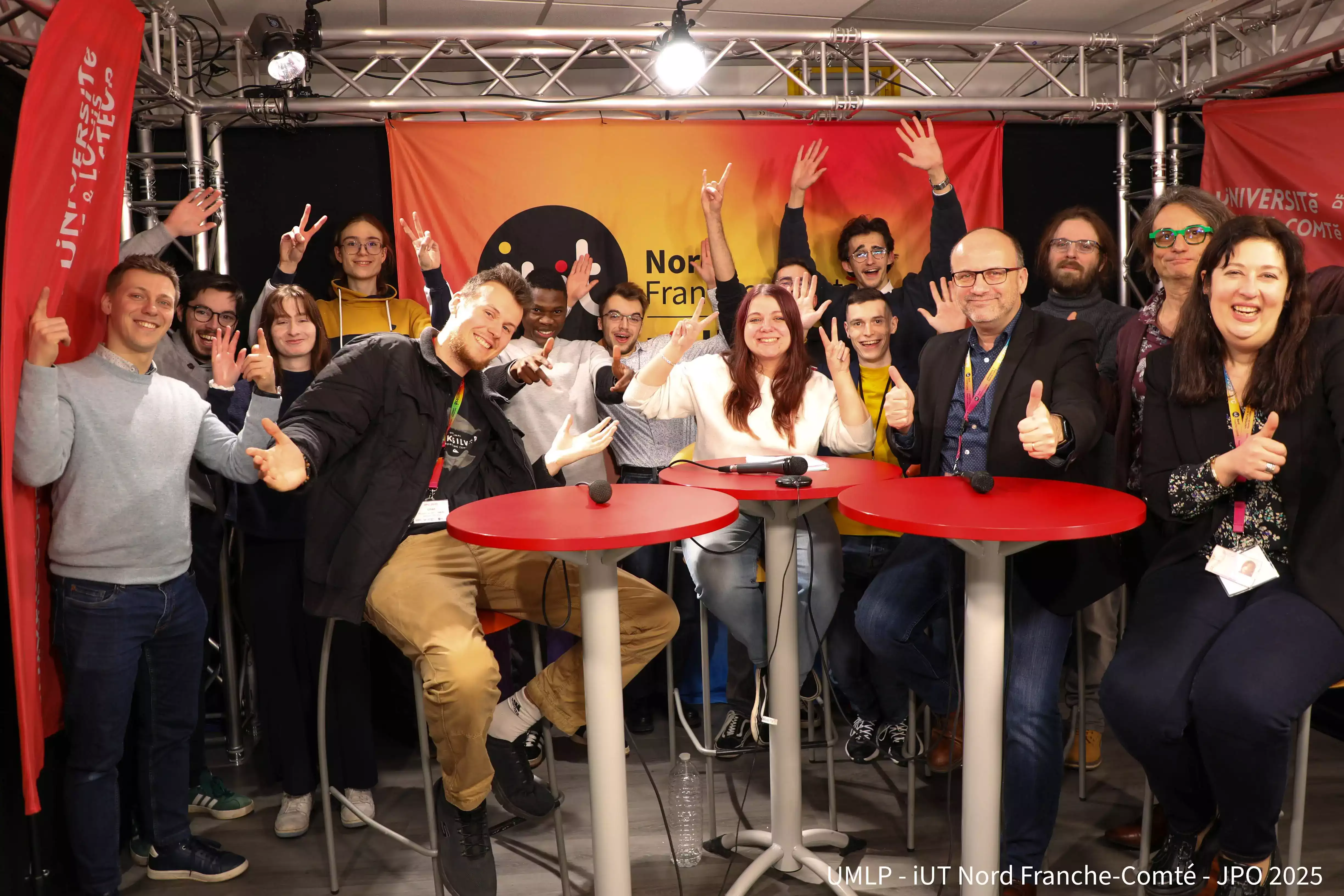 Régie de la WebTV de l'Université Marie et Louis Pasteur lors de la Journée Portes Ouvertes 2025